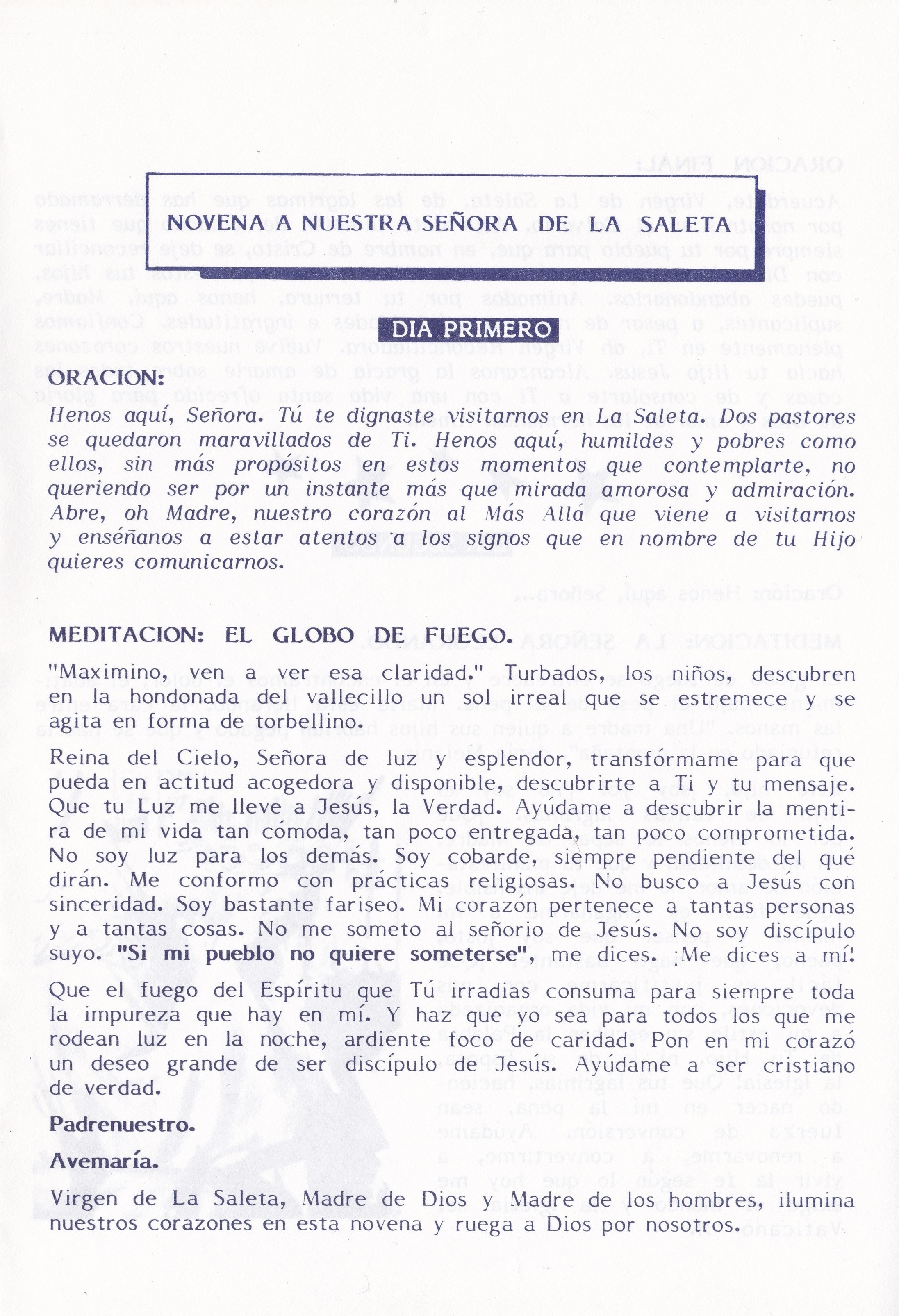 01 - Novena Virgen Saleta