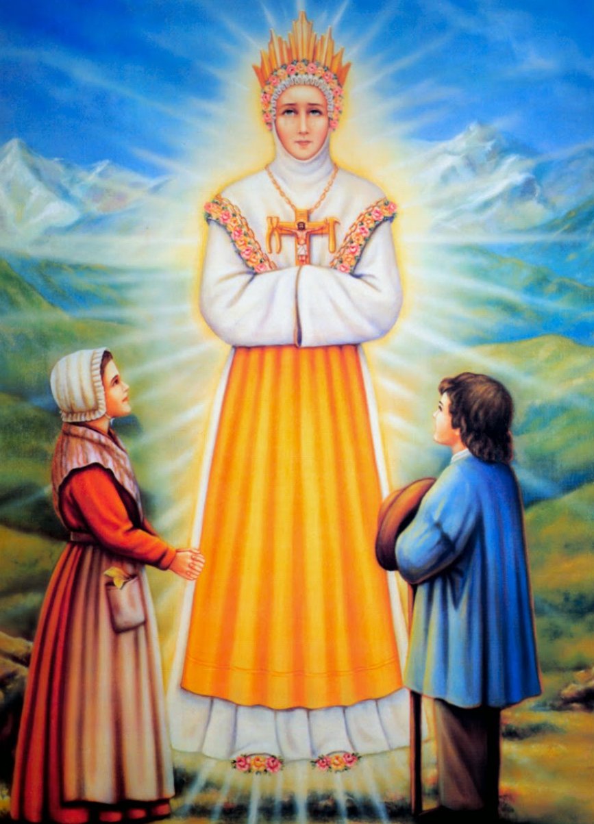 dibujo-de-virgen-de-la-salette-y-videntes